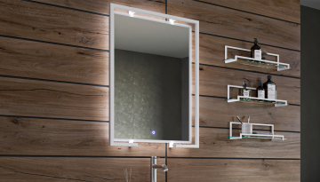 Зеркало Velvex Gelou 60 белый